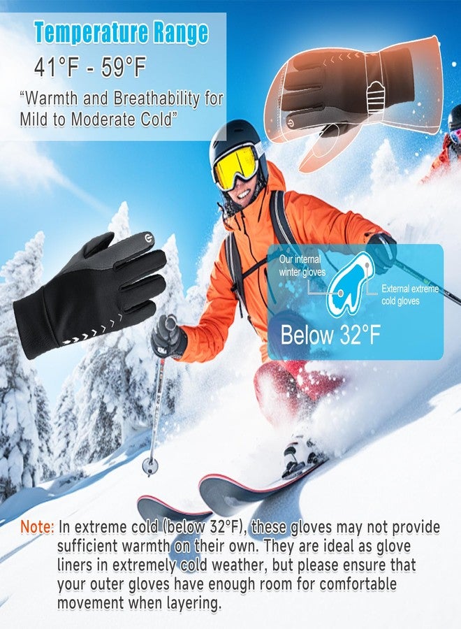 Cierto Winter Gloves Men Women: Touch Screen Thermal Cold Weather Gloves,Mens Womens Windproof Warm Gloves for Running Hiking Cycling Driving - Image 3